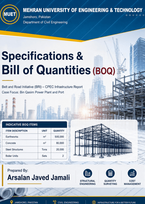 Specifications and Bill of Quantities (BOQ) of BRI Infrastructure Project